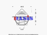 AKS Dasis Thermostat, KüHlmittel 750383N FüR Audi Daewoo Ford Opel VW