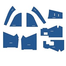 Cf5610 New Tractor Blue Cab Kit W/o Headliner Fits Ford New Holland 5610 66