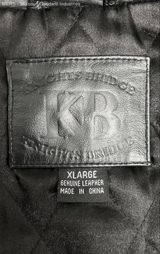 Knights Bridge Men's Black Genuine Leather Quilted Lined Jacket Sz XXL image 4