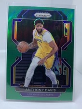 2021-22 Panini Prizm Basketball - Green Prizm #53 Anthony Davis Lakers