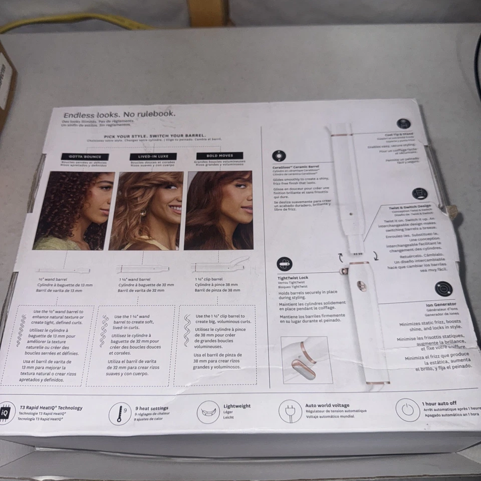 T3 Switch Kit Curl Trio Professional Ionic Interchangeable Curl (No Power Base!) - Image 3 of 4