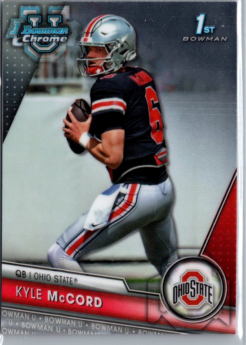 2023 Bowman University Chrome #101 Kyle McCord