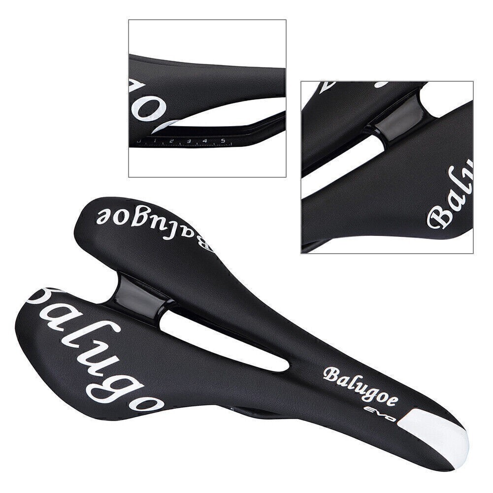 Carbon Fiber Mountain Bike Road Bike Seat Bicycle Racing Hollow Seat Saddles BLK
