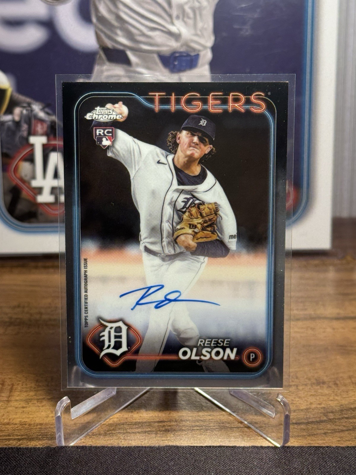 2024 Topps Chrome - Rookie Autographs Reese Olson #RA-RO (AU, RC)