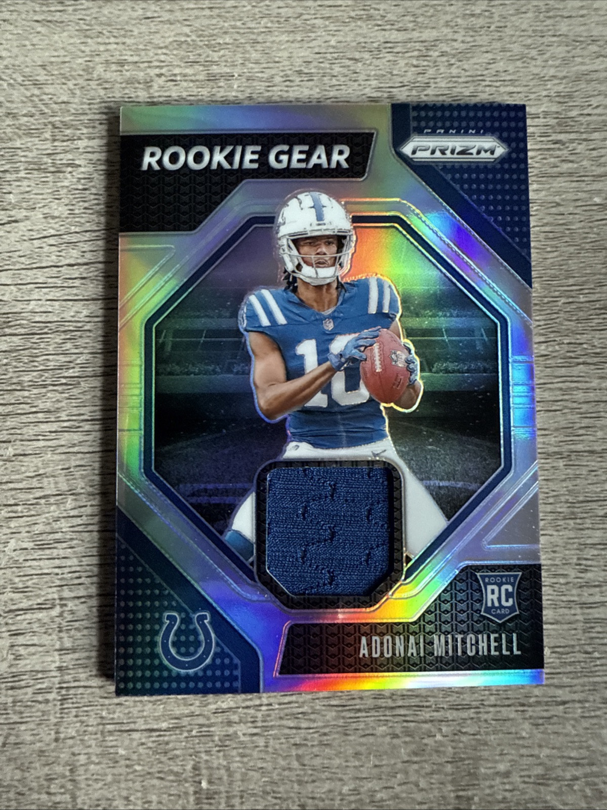 2024 Panini Prizm Football Adonai Mitchell Rookie Gear Patch #RG-AML RC