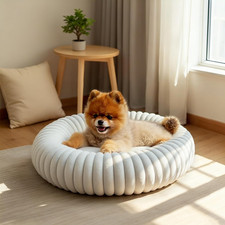 Calming Dog Bed Anti-Anxiety Donut Dog Beds for Small Medium Large Dogs,Washable