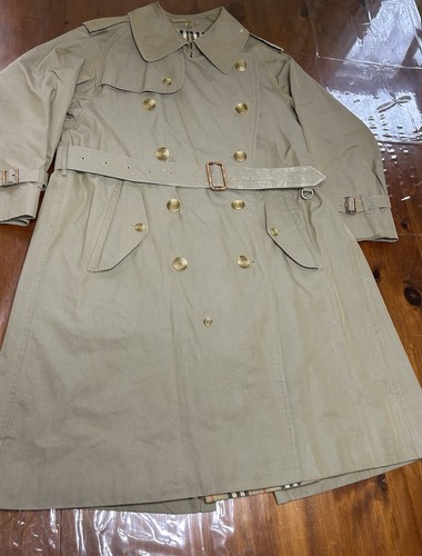 Vintage Zweireiher Burberry Trenchcoat Herren Gr. 48 Kurz - Bild 1 von 14