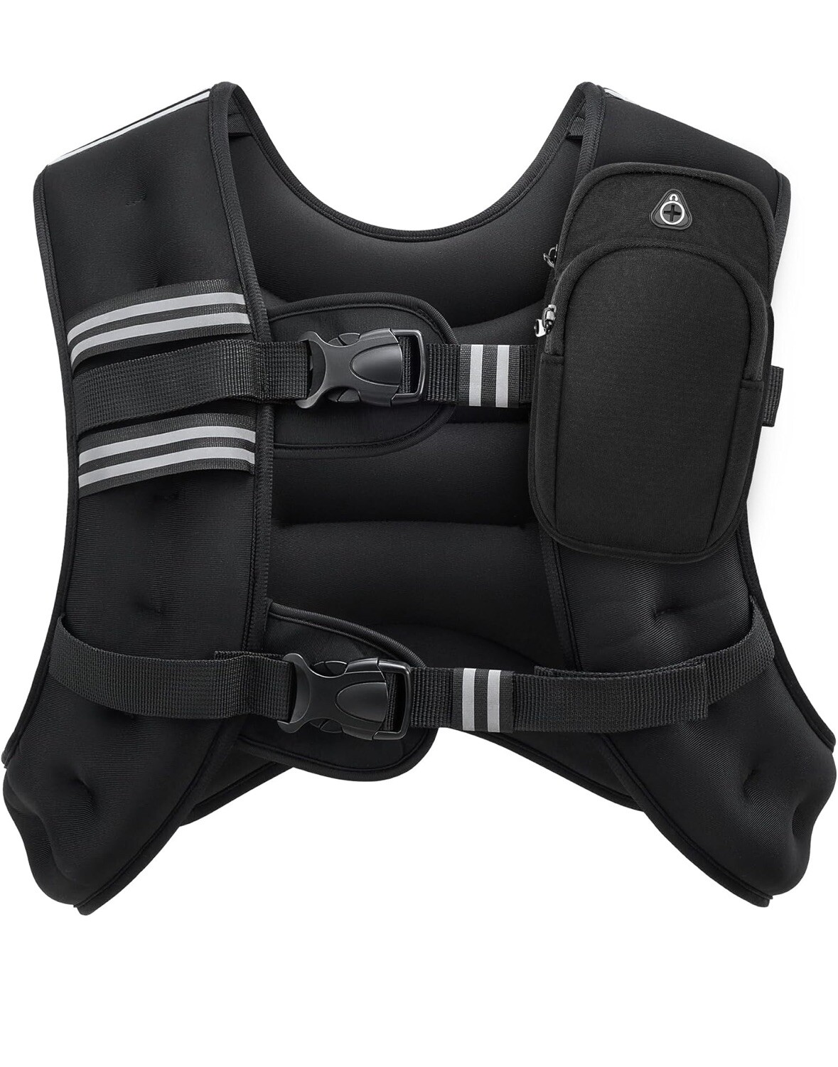 ZELUS Weighted Vest 25LBs W/ Reflective Stripe- Running, Strength Training