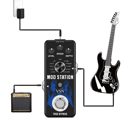 VSN Modulation Guitar Effect Pedal Digital Mod Station Pedals With
