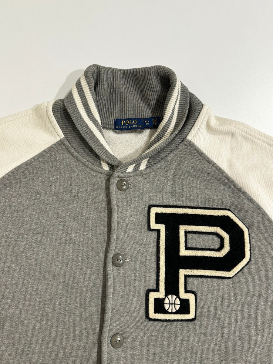 Polo Ralph Lauren Mens Basketball P Logo Varsity Letterman Polo Ralph Lauren Mens Basketball P Logo Varsity Letterman