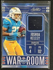 JOSHUA KELLEY /199 RELIC DRAFT WAR ROOM ABSOLUTE PANINI FOOTBALL 2020