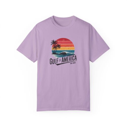 Gulf of America Garment-Dyed T-shirt, Beach Vibes, Summer Apparel, Unisex Style - Picture 8 of 24