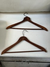 TWO VINTAGE WOOD CLOTHES HANGERS BROOKLYN , NYC