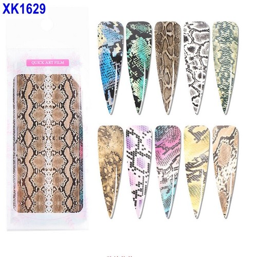 Sea World Fish Shark Shell Horse Star Nail Foil Transfer Sticker 10pcs 20X4cm - Picture 56 of 89