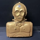C-3PO Talking Carrying Case 13 Figures Included Tested Working 1996