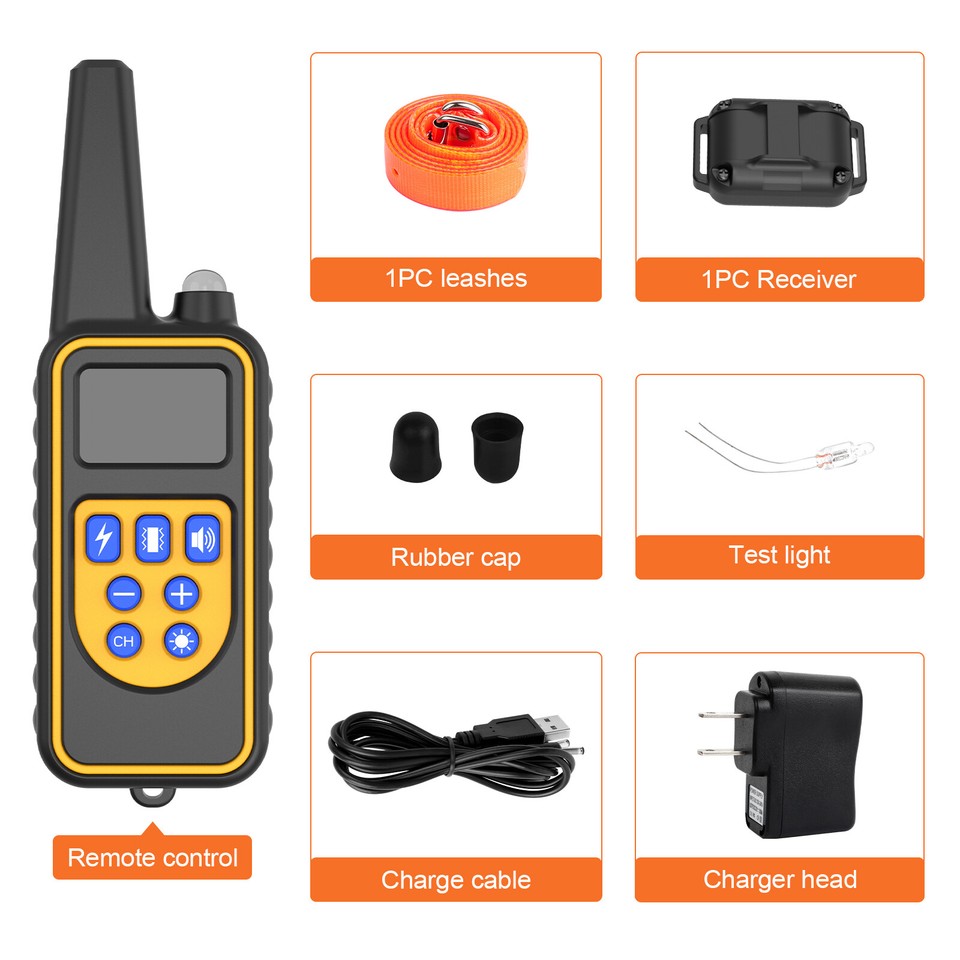2725 FT Dog Training US Collar Rechargeable Remote Shock PET Waterproof Trainer (For 1 Dog)
