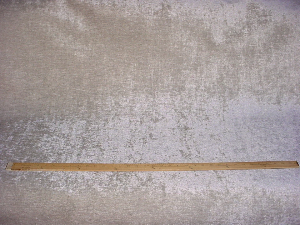 5-3/4Y Romo Kirkby K5107 Ion Silvery Grey Chenille Drapery Upholstery Fabric - Image 2 of 4