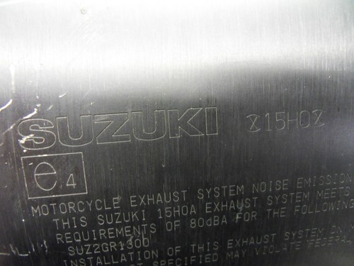 Silenciador de lata de escape izquierdo Suzuki GSX1300 R Hayabusa K8 L6 2008 a 2016 - Imagen 5 de 12