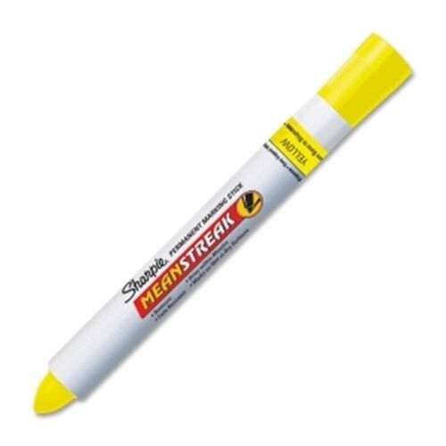 Sharpie SAN85005 MeanStreak Permanent Paint Marker, Bullet Point, Yellow