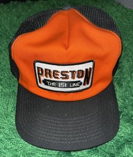 Vintage Preston 151 Line Mesh Trucker Hat Snapback Hat Baseball Cap One Size
