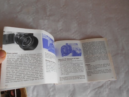 Canon AV-1 Instruction book french version original - Picture 2 of 3