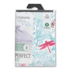 Brabantia Cotton Cover, with 2mm Foam, Ironing Board Cover, Cover, Botanical