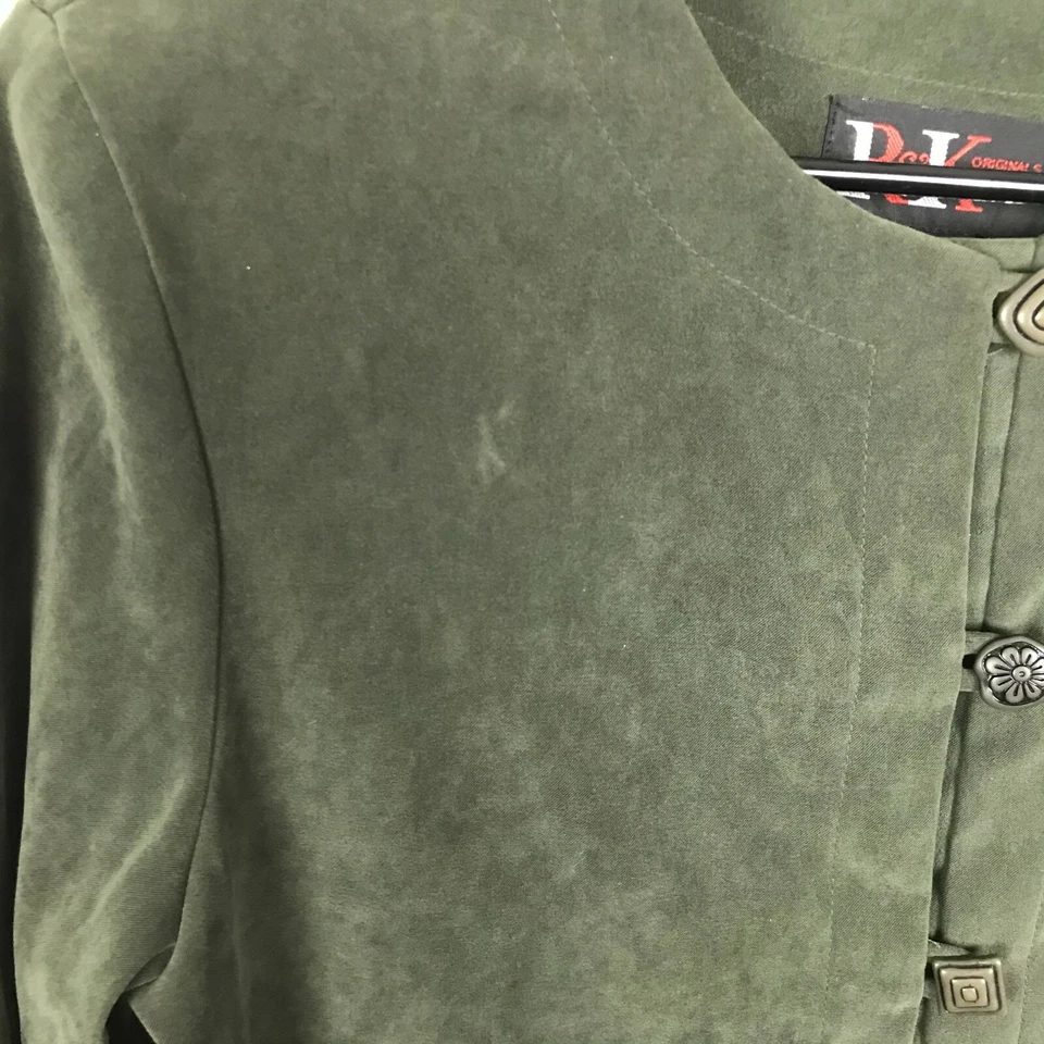 Blusa R&K Originals Talla Pequeña 10P Mezcla Poliéster Verde Abotonada Manga Larga Foto 2 de 4