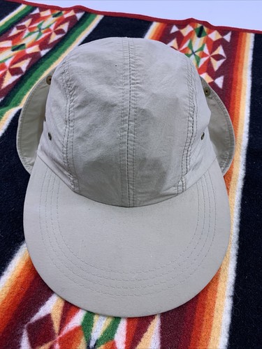 Vtg LL Bean Duck Wide Bill Hat Long Cap 
