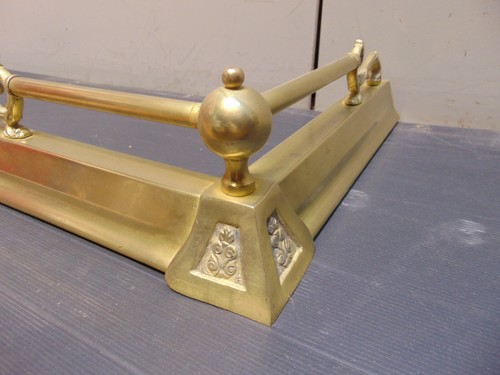 Viktorianisches Messing Feuerkotflügel Kamin Zubehör Ref 600 - Bild 6 von 8