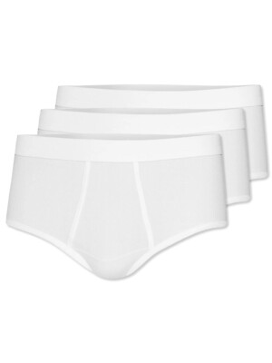 Esge 3er Pack Herren Slip Malibu Doppelripp Gr. 5-9 in Weiss