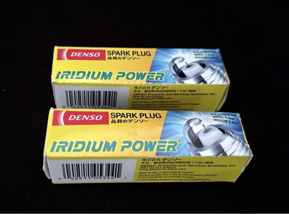 Denso 5344 IKH20 Iridium Power Spark Plugs, LOT of 2 PACKS