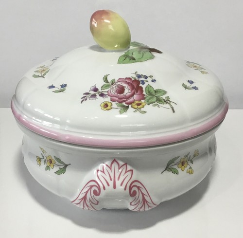Spode Marlborough Sprays Covered Serving Bowl Oven to Table Casserole England - Picture 2 of 12