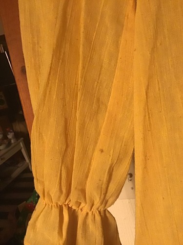 Vintage Terri California Gr. 7 Kleid klein gelb Boho Hippie 70er - Bild 6 von 12