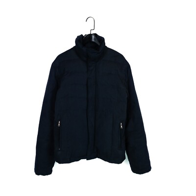 Calvin Klein Jeans Navy Blue Full Zip Down Feather Puffer Jacket - Size M