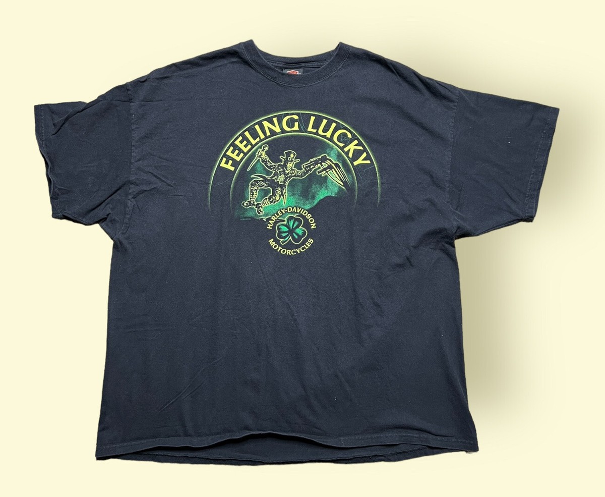 Harley Davidson T Shirt Leprechaun South Bend Indiana Men's