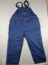 KEY Imperial Bib Overalls Blue Denim 48x28 NWT Workwear Carpenter Heavy-Duty USA