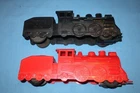 2 Vintage Marx Sparkling Friction R.R. Steam Locomotives