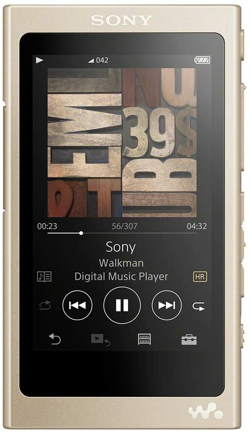 SONY NW-A45 Walkman 16GB Champagne Gold Bluetooth microSD