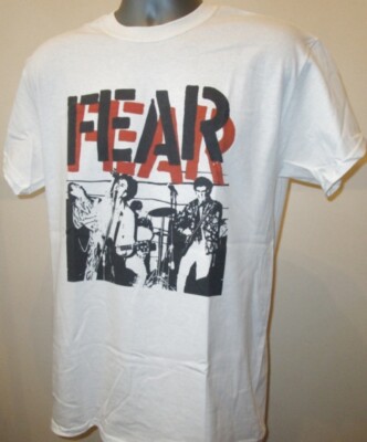 Fear T Shirt Music Punk Band Hardcore Bad Brains Black Flag Circle Jerks  New 301 UK