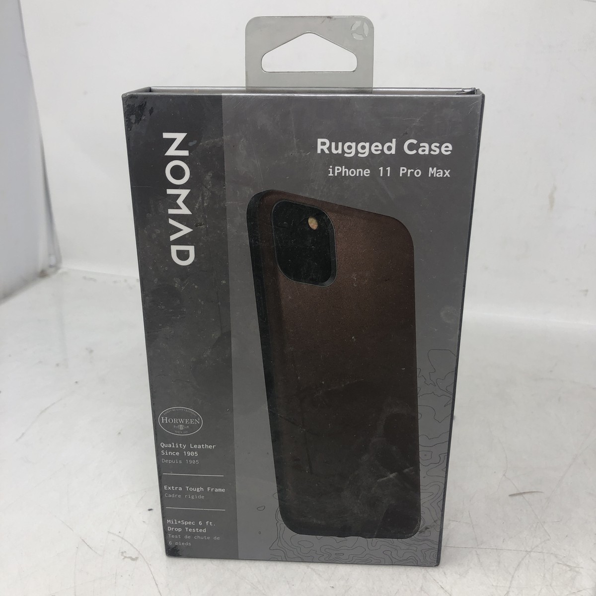 Horween Leather-Nomad Rugged Case Iphone 11 Pro Max-Rustic Brown
