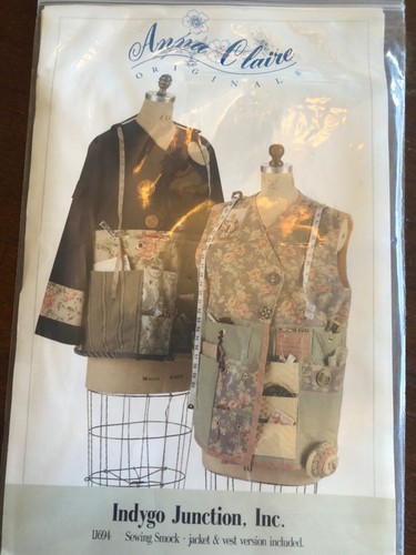 Indygo Junction Anna Claire IJ694 Sewing Smock Jacket & Vest Version Size S-XL - Picture 2 of 3