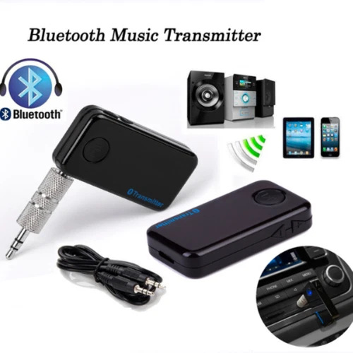 Bluetooth Audio Adapter Music Sender A2DP 3.5mm Stereo Dongle AUX Transmitter - Picture 1 of 7