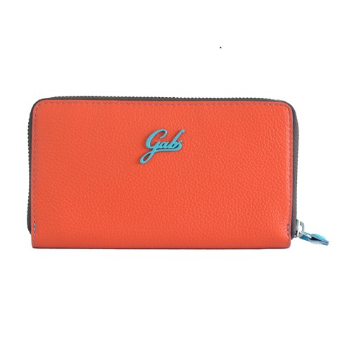 Portafoglio ZIP AROUND GABS GMONEY19 ruga arancione con portamonete 100%  pell | eBay