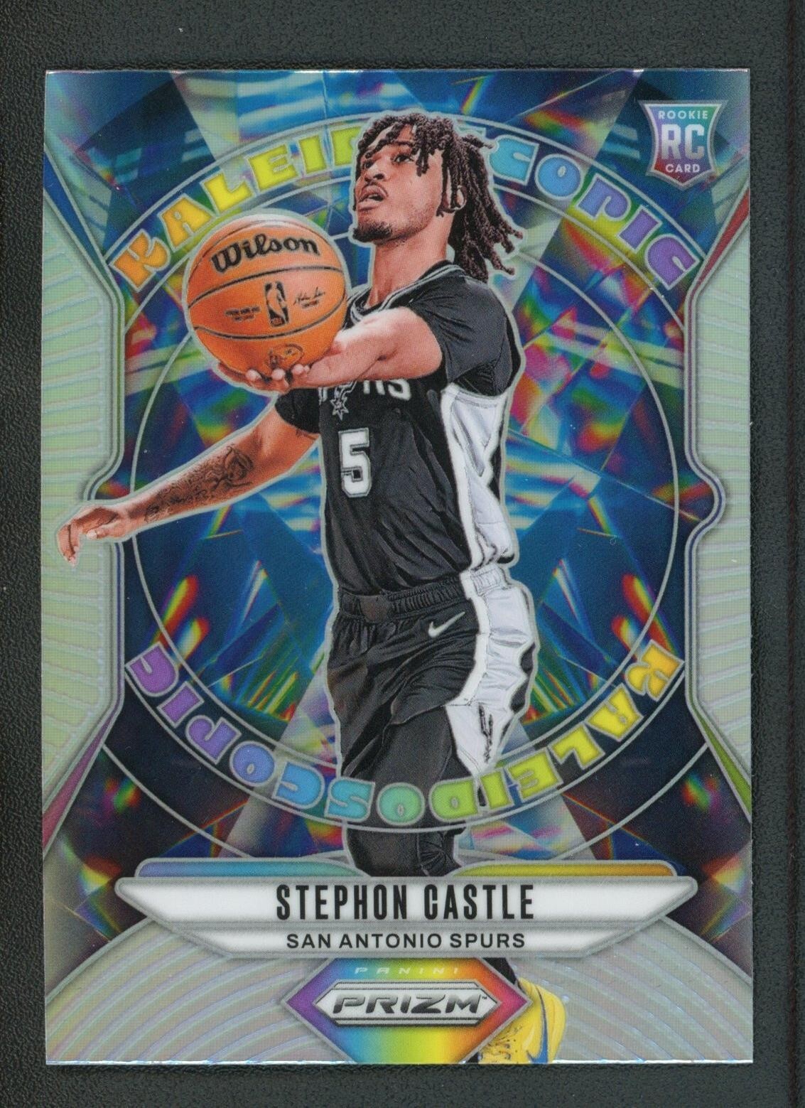 2024-25 STEPHON CASTLE PANINI PRIZM KALEIDOSCOPIC SILVER ROOKIE RC #19