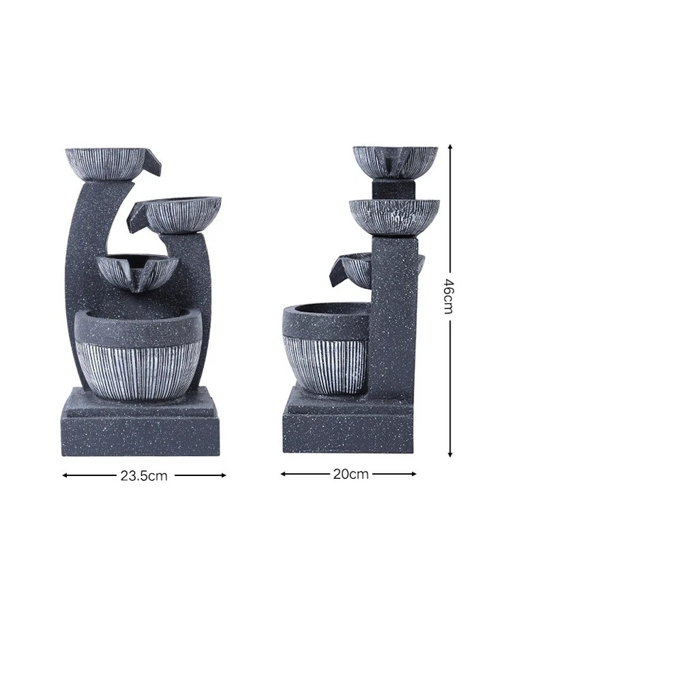 Springbrunnen BK802 Zimmerbrunnen Gartenbrunnen In und Outdoor mit Beleuchtung - Bild 2 von 4