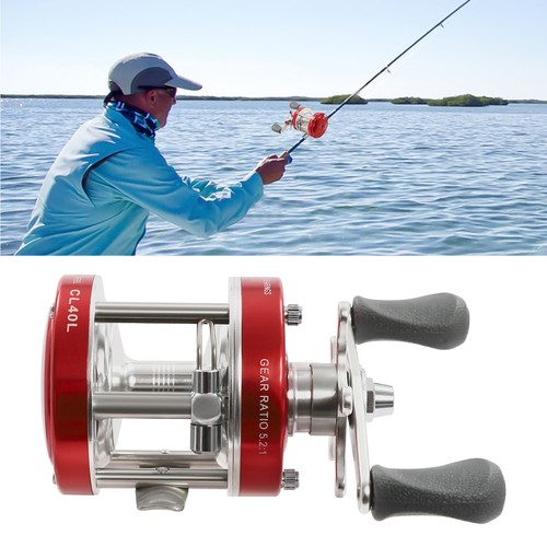 Round Baitcasting Reel, Conventional Reel for Catfish, Baitcasting Fishing Reel