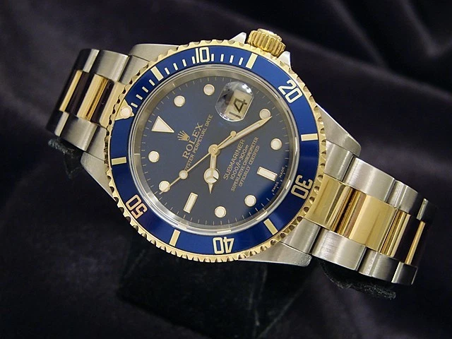 Rolex submariner shop blu oro