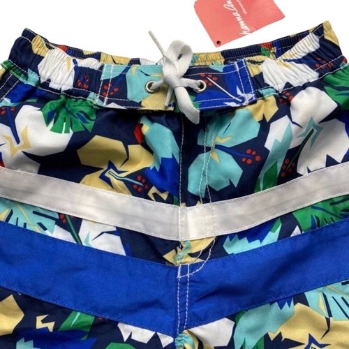 Hanna Andersson New Tropical Parrot Print Boys Swim Trunks Size 6-7 Years - Picture 2 of 5