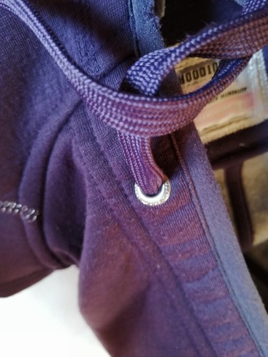 Felpa donna con cappuccio CHAMPION Tg. M colore viola scuro-vintage - Foto 15 di 17