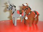 2 Limited Edition Velvet Steiff Horses from Jubilee Set 1997